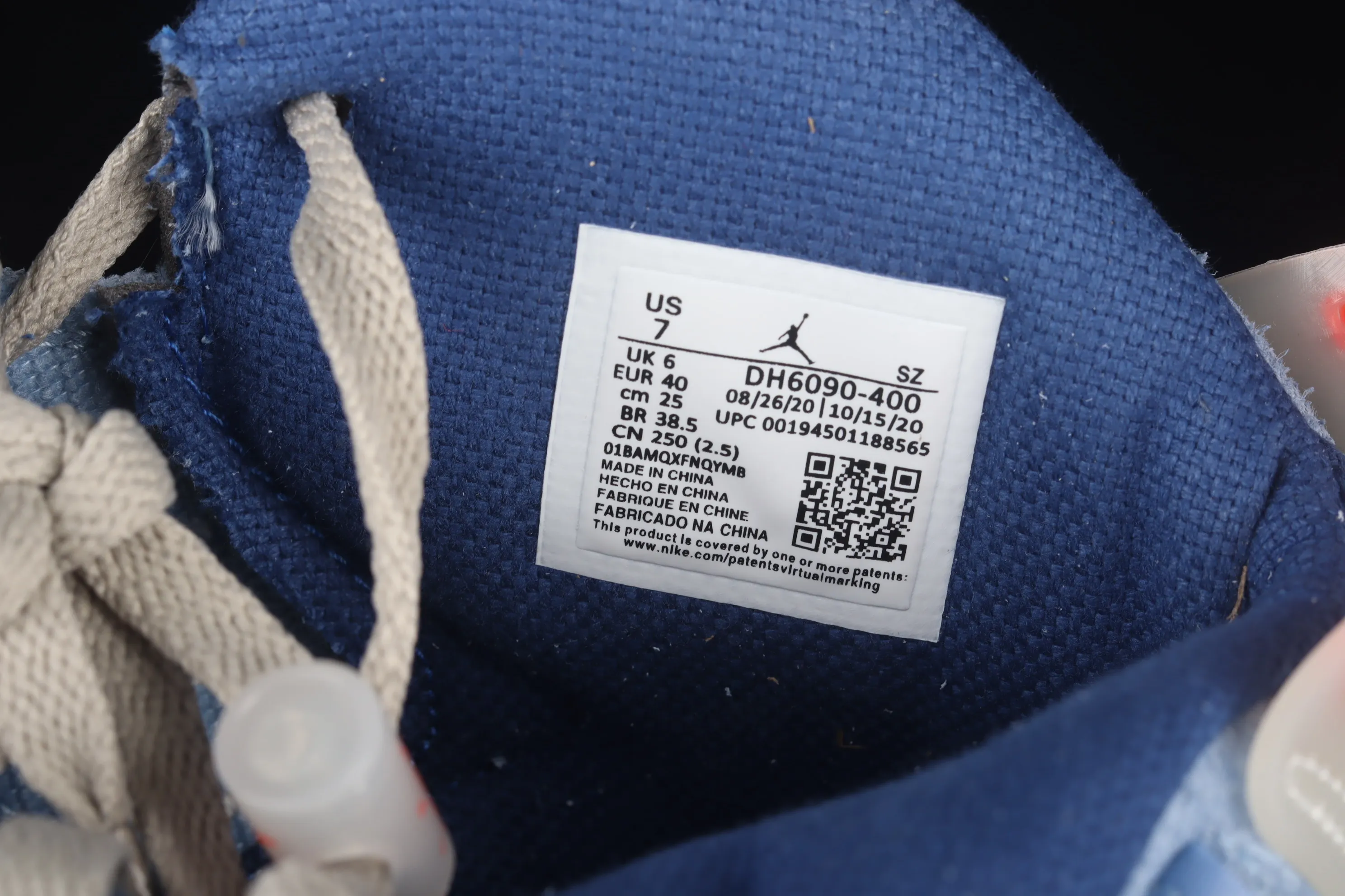 All categories Air Jordan Jordan series basketball shoes Air Jordan 6 Travis Scott x Air Jordan 6 "Cerulean" AJ6 Joe 6 joint sky blue DH0690-400
